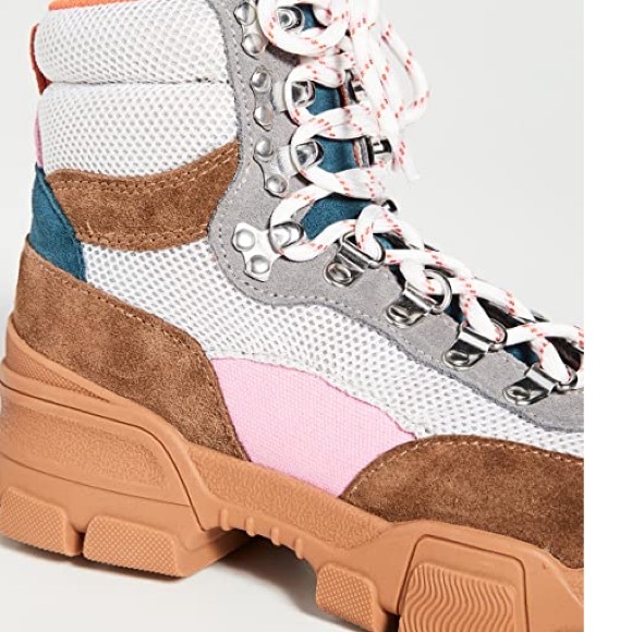 Villa Rouge hiker gem boots color block size 7 NIB - Picture 5 of 9
